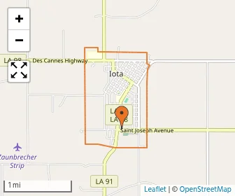 Area schools map