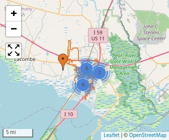 Area schools map