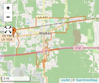 Area schools map
