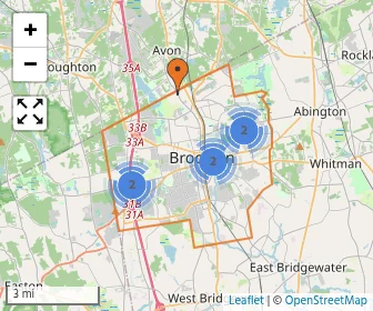 Area schools map