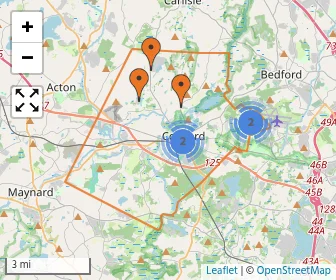 Area schools map