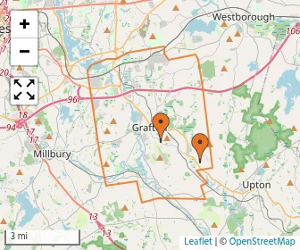 Area schools map