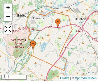 Area schools map