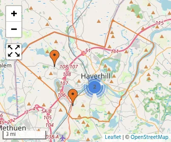 Area schools map