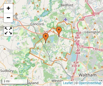 Area schools map