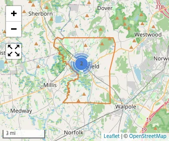 Area schools map