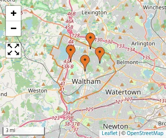 Area schools map