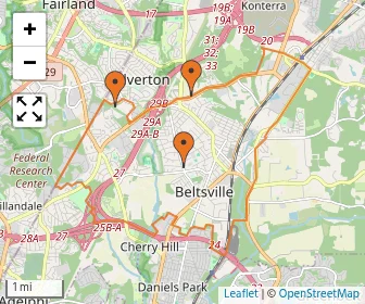 Area schools map