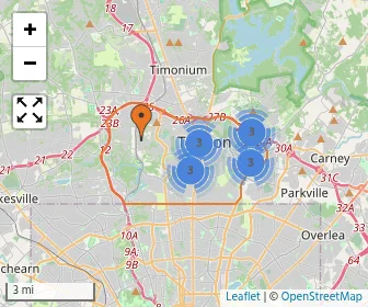 Area schools map