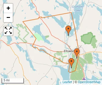 Area schools map