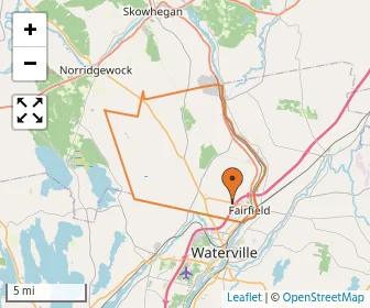 Area schools map