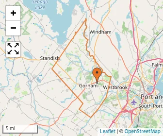 Area schools map