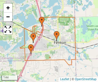 Area schools map