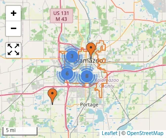 Area schools map