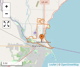 Area schools map