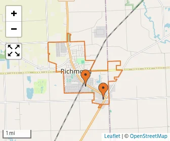 Area schools map