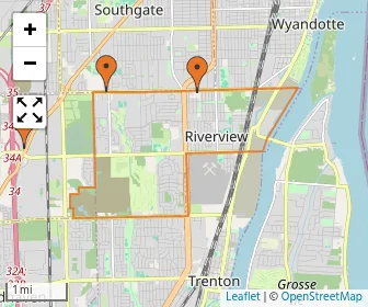 Area schools map