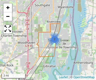 Area schools map