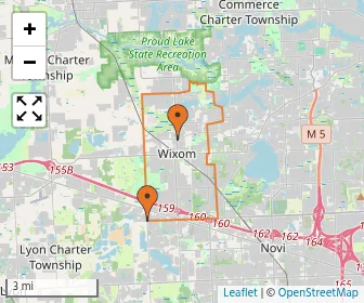 Area schools map