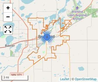 Area schools map