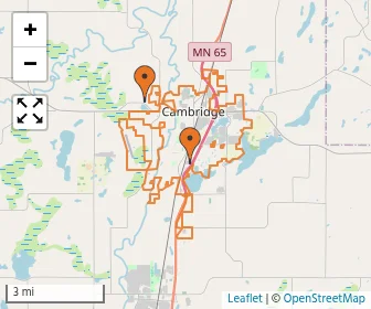 Area schools map