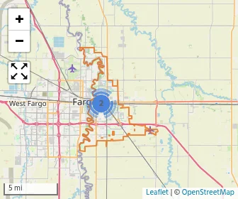 Area schools map