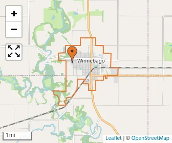 Area schools map