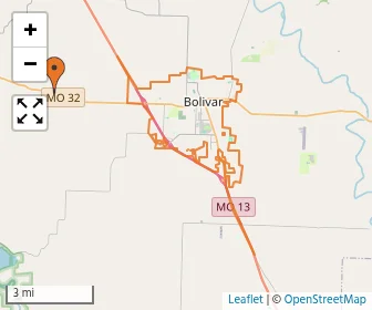 Area schools map
