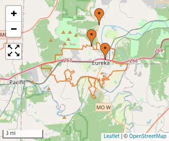 Area schools map
