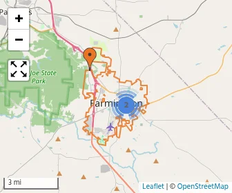 Area schools map