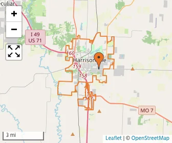 Area schools map