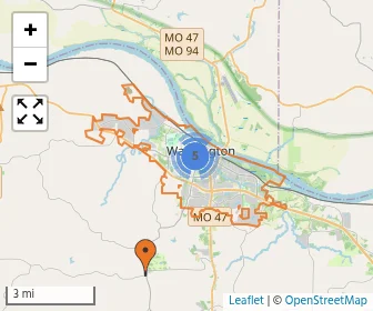 Area schools map