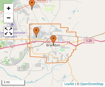 Area schools map