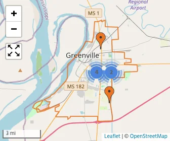 Area schools map