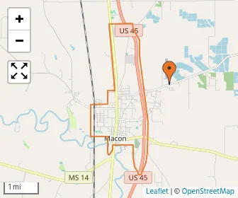 Area schools map