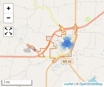Area schools map