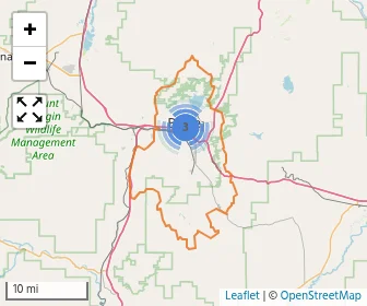Area schools map
