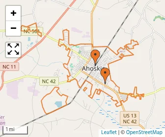 Area schools map