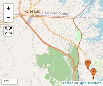 Area schools map