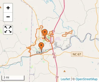 Area schools map