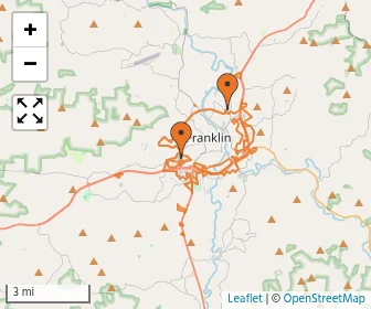 Area schools map