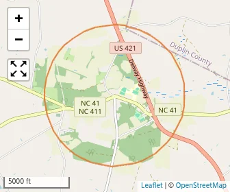 Area schools map