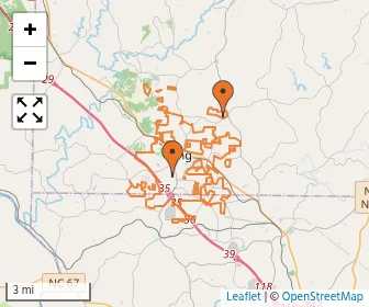 Area schools map