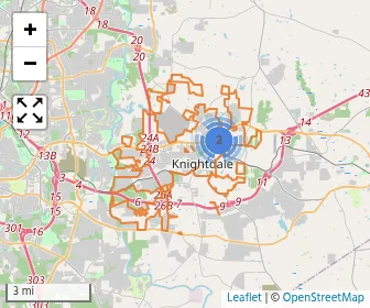 Area schools map