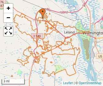 Area schools map