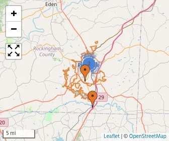 Area schools map