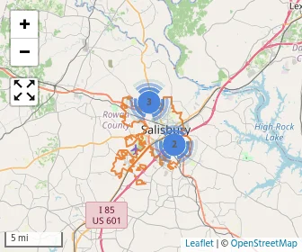Area schools map