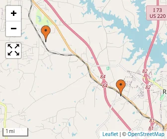 Area schools map