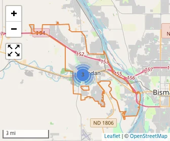 Area schools map