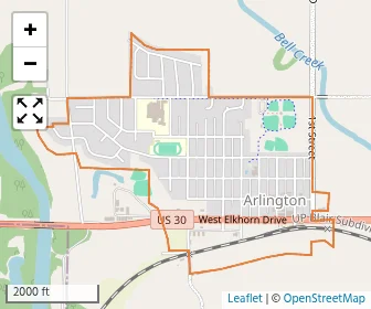 Area schools map